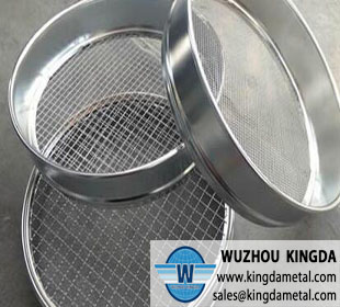 Round mesh test sieve